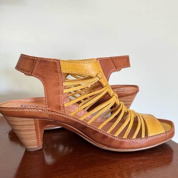 PIKOLINOS Brown and Yellow Sandals - Picture 2 of 8